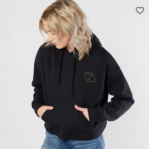 RVCA Black Cropped Sweatshirt